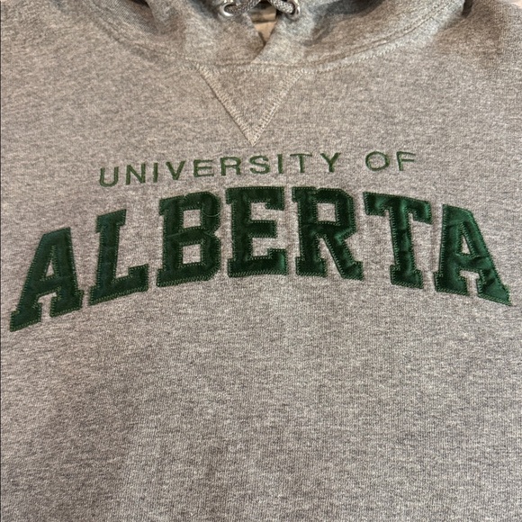 Russell Athletic University of Alberta Grey Hoodie Men's Size M - Picture 6 of 8